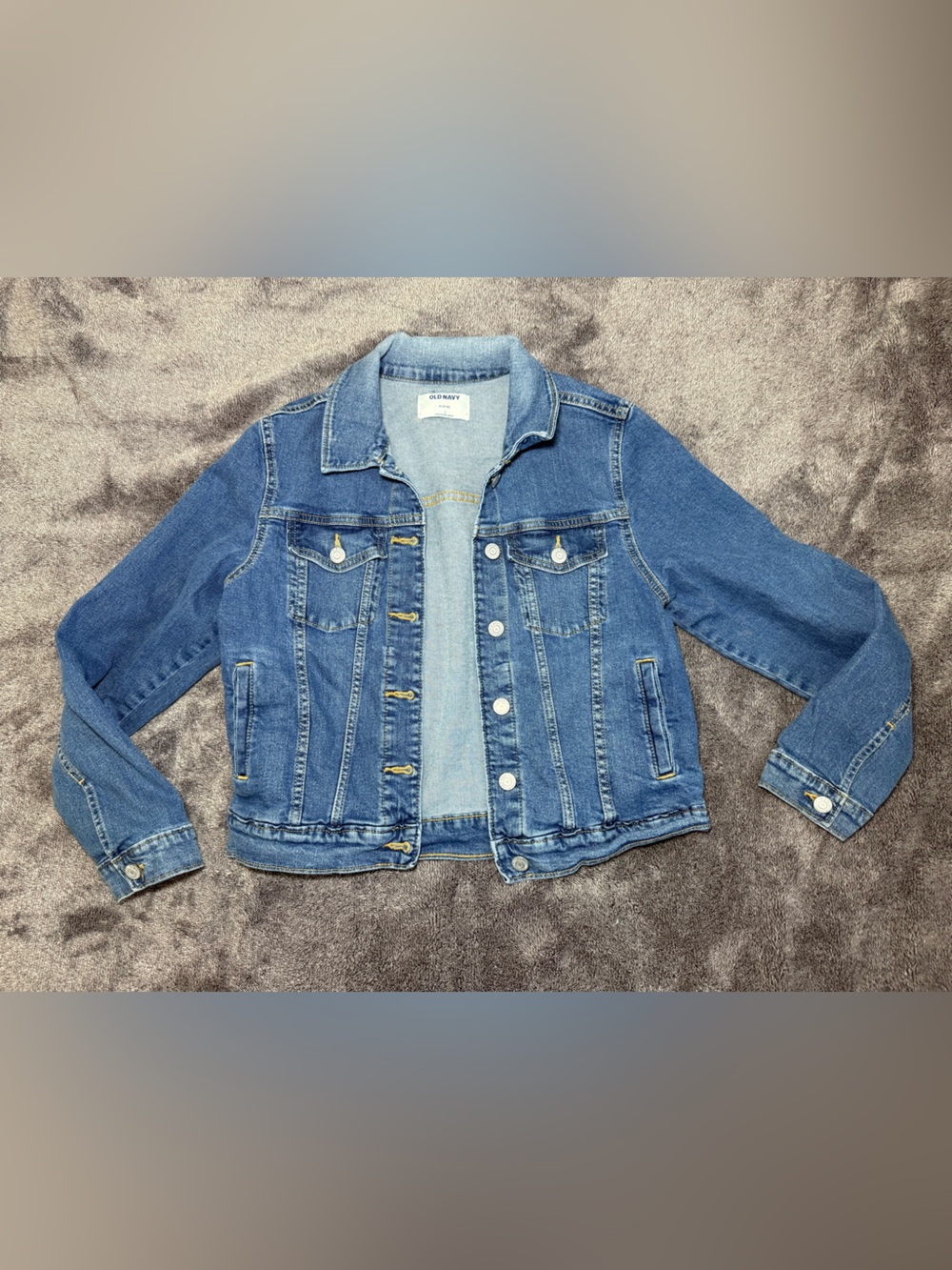 Old Navy Blue Kids Denim Jacket - Button-Front Jean Jacket